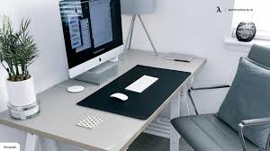 Change the lock screen background. Aesthetic Desk Setup For Minimal Workspace Design