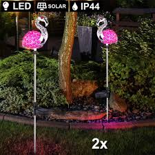 Weitere ideen zu flamingo, rosa flamingos, flamingos. Etc Shop Led Dekolicht 2er Set Led Solar Garten Steck Leuchten Flamingos Pink Kristall Lampen Hof Beleuchtung Tier Figuren Online Kaufen Otto