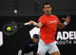 Novak djokovic has now won nine australian open finals and 18 grand slam tournaments. Tennis Out Then In Djokovic Plays A Set In Adelaide Exhibition The Star