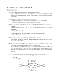 Contoh soal dan jawaban kesetimbangan kimia bali teacher from www.balihorizontours.com. Soal Soal Bab 10