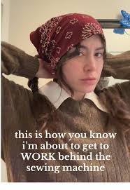 ugly brown sweater & bandana means i’m locking tf in my dudes 🪡🧵  #SewingTok #DIYFashion #CraftingCommunity #CosplayCostumes #CorsetMaking  #SewingProjects #HandmadeFashion #CosplaySewing #CraftyTikTok ...