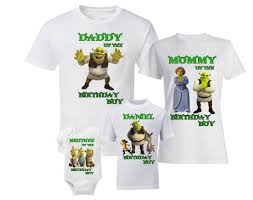 Birthday Boy Family Birthday T Shirt Design Shrek Birthday Shirts Shrek Family Shirts Shrek Shirt Birthday T Shirts Shrek Princess Fiona Donkey Queen Lil Birthday Shirts Custom Shirts 1st Birthday Shirts