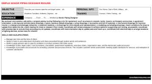 A cover letter serves as a formal introduction to your resume, and allows you to expand on various aspects of your work history. Senior Piping Designer Job Letter Resume Template