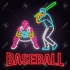 Check spelling or type a new query. Neon Baseball Or Softball Sign On Brick Wall Background Vector Stock Photo Picture And Royalty Free Image Image 110212257