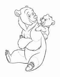 When he's magically transformed into a bear, he gets to know what its like to walk a mile in anothers shoes. Brother Bear To Print Brother Bear Kids Coloring Pages