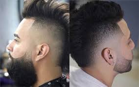 Mohawk with a shaved in stripes side. 15 Mohawk Fade Haircut Ideas For Men Legit Ng
