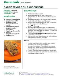 Barre Du Randonneur Barre Tendre Recette Recette Barre Tendre