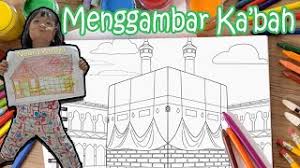 Di mana orang sedang thawaf di sekeliling kabah. Belajar Menggambar Kabah Menggambar Dan Mewarnai Mekah Youtube