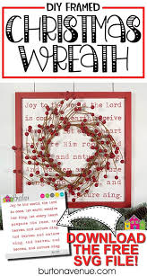 Diy Framed Christmas Wreath Burton Avenue