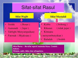 Bahkan oleh sesama manusia pun akan memandang dengan jijik serta menghilangkan rasa kepercayaan. Sifat Wajib Mustahil Dan Jaiz Bagi Para Nabi Dan Rasul Shafiqolbu