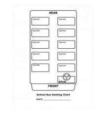 School Bus Seating Chart Printable Www Bedowntowndaytona Com