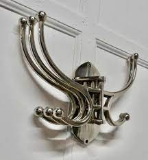 Art Deco Style French Chrome Coat Rack Hat And Coat Hooks Hat And Coat Hooks Art Deco Fashion Coat Rack