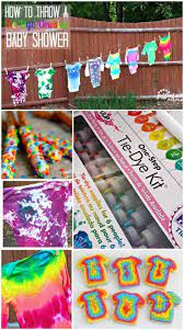 Summer Baby Shower With Tie Dye Onesies Juggling Act Mama