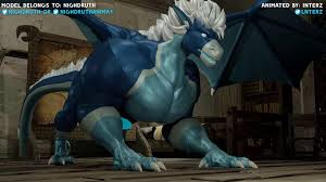 Nighdruth Dragon Growth and Hyper Animation - By @lnterz on Itaku