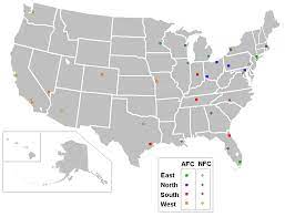 Seven teams have already earned their spot in the postseason which means there are only seven spots remaining (four in the afc and three in the nfc). List Of Current National Football League Stadiums Wikipedia