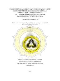 Maybe you would like to learn more about one of these? Proses Pengendalian Dan Pengawasan Mutu Sosis 15 I1 0072 Monica Citra Pdf Food Division Unit Salatiga Pdf Document