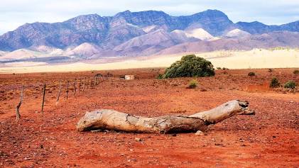 The ancient landscapes of the Flinders Ranges, AI generated