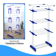 The drying rack comes with 2 shelves. Hodeso 3 Layers Stainless Steel Folding Multifunctional Clothes Drying Rack Clothing Dry Rack Hanger Laundry Rack Lazada Ph