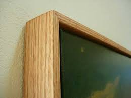 Build An Oak Floater Frame Canvas Painting Diy Diy Frame Picture Frames