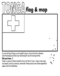 Black And White Flag With Red Cross Tonga On Crayola Com Flag Coloring Pages Coloring Pages Japan Flag