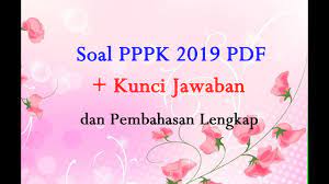 Contoh Soal Cpns 2018 Soal Pppk 2019 Pdf Dan Kunci Jawabannya Icpns