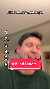 Blind Letter Challenge: Can You Get 6 Letters in Alphabetical Order?