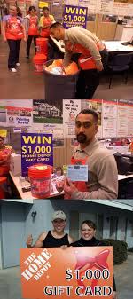 The home depot gift cards are easy to use. Win A 1000 Home Depot Gift Card