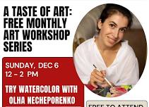 A Taste of Art: Watercolor with Olha Necheporenko
