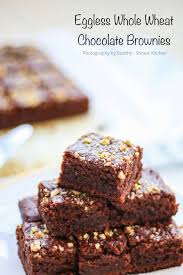 Wheat Chocolate Walnut Brownies Shravs Kitchen Chocolate Walnut Brownies Walnut Brownies Eggless Brownie Recipe