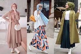Nah, di antara beberapa macam style di atas, mana nih yg paling kalian suka? Tips Mix And Match Rok Plisket Dan Hijab Yang Bikin Cantik Tapi Sopan Womantalk Com Line Today