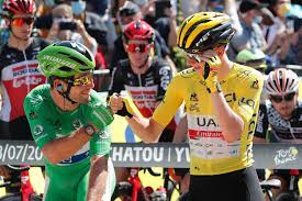 Van aert sees sprint chance slip through fingers in thirteenth stage of the tour. Czn3vxv3a1mdqm
