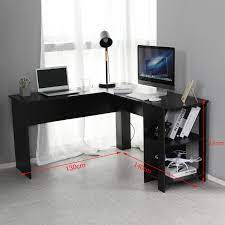 Check spelling or type a new query. Black L Shaped Computer Desk Corner Pc Table Workstation Home Office W Shelves 711639638648 Ebay