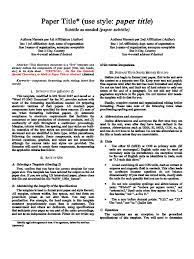 You may have to use different types of sources while writing your i.t. Ieee Paper Format Note Typography Citation