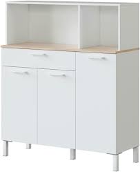 Renueva la cocina pintando los armarios de color blanco. Mueble Auxiliar Cocina 3 Puertas Y 1 Cajon Konstilo