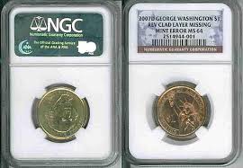 I have three to compare. Washington Dollar Error Coins