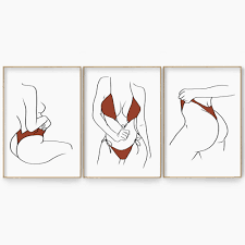 Erotische One Line Art nackte Linie Zeichnung Sexy Frau - Etsy Österreich
