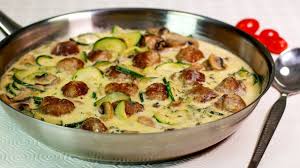hackpfanne mit kase sahne sauce meatballs hack pfanne kase sahne sauce kase sahne sosse