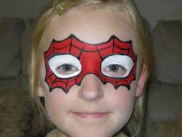 This easy to follow tutorial will show you how it's done! Spiderman Mask Face Painting Face Painting Easy Face Painting Superhero Face Painting
