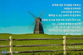 상처에 대한 두려움을 극복하고 사랑을 유지하려면 나와 타인을 신뢰하고 배려할 수 있는 능력이 꼭 필요하다 신뢰란 내 마음 안에 어떤 위험한 것이 있든 나는 그것들을 통제할 수 있으며 비록 그런 요소들이 있다