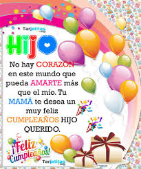Feliz Cumpleanos Hijo Tarjetas De Cumpleanos Facebook