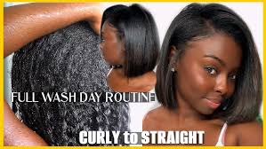 DYING MY NATURAL HAIR JET BLACK AT HOME + SILK PRESS!