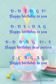 Feel free to download and print out a high quality pdf score with the easy flute arrangement of the melody happy birthday to you! Happy Birthday Traditional Letter Notes For Beginners Music Notes For Newbies