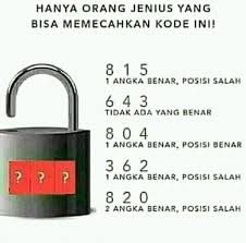 Tes mata, tebak hewan apa yang ada di gambar dalam waktu 10 detik. Jawaban Kode Tiga Angka Gembok Misterius Hanya 1 Dari 10 Orang Yang Berhasil Seribu1 Com