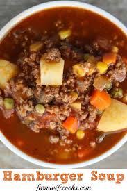 Hamburger Soup Hamburger Soup Soup With Ground Beef Hamburger Vegetable Soup
