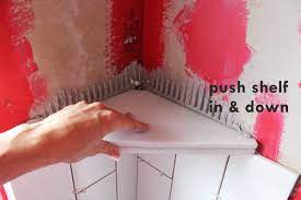 How to install a corner shelf by goshelf systems. How To Install A Tile Shower Corner Shelf