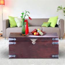 If you like the idea of incorporating nature in your interiors this end table isn't just sleek and slim, but it's also solid with its hardwood construction! Solid Wood Maharaja Storage Trunk Coffee Table à¤¡ à¤œ à¤‡à¤¨à¤° à¤• à¤« à¤Ÿ à¤¬à¤² Mynesthome Dot Com Noida Id 6171996712