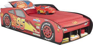 Disney Pixar Cars Lightning Mcqueen Red 3 Pc Twin Car Bed Twin Car Bed Car Bed Disney Cars Bed
