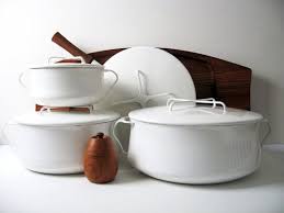Dansk Kobenstyle White Someday I Will Own A Set White Is So Much More Difficult To Find Vintage Enamelware Enamelware Pots And Pans Sets