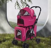 Factory Direct Sales Pet Detachable Stroller Small Foldable Dog Stroller