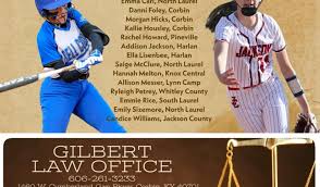 GILBERT LAW OFFICE PRESENTS 13TH REGION FASTPITCH PLAYER OF THE YEAR WATCH  LIST